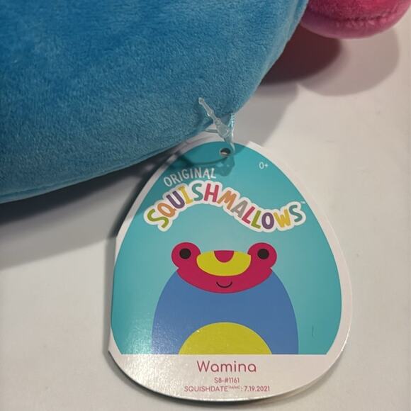 NWT Squishmallow Wamina the Blacklight Frog 8” - Picture 3 of 3